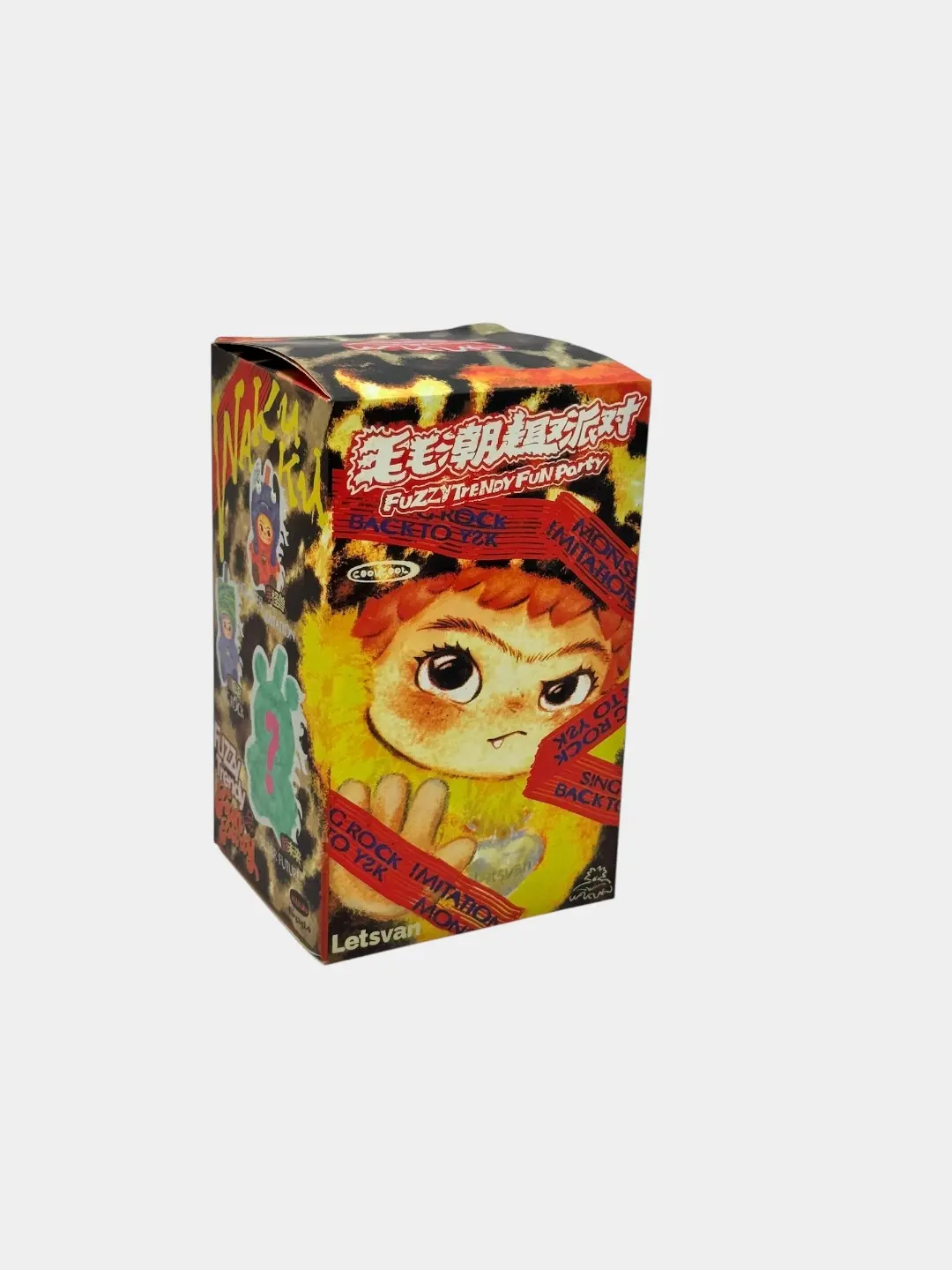 Мягкая игрушка Вакуку, монстр-дикарь, яркая, для детей 3+, тактильная, развивающая.