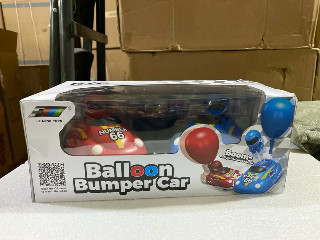 Интерактивный набор радиоуправляемых машин Balloon Bumper Car, Соревновательный бой для детей, Свет и звук