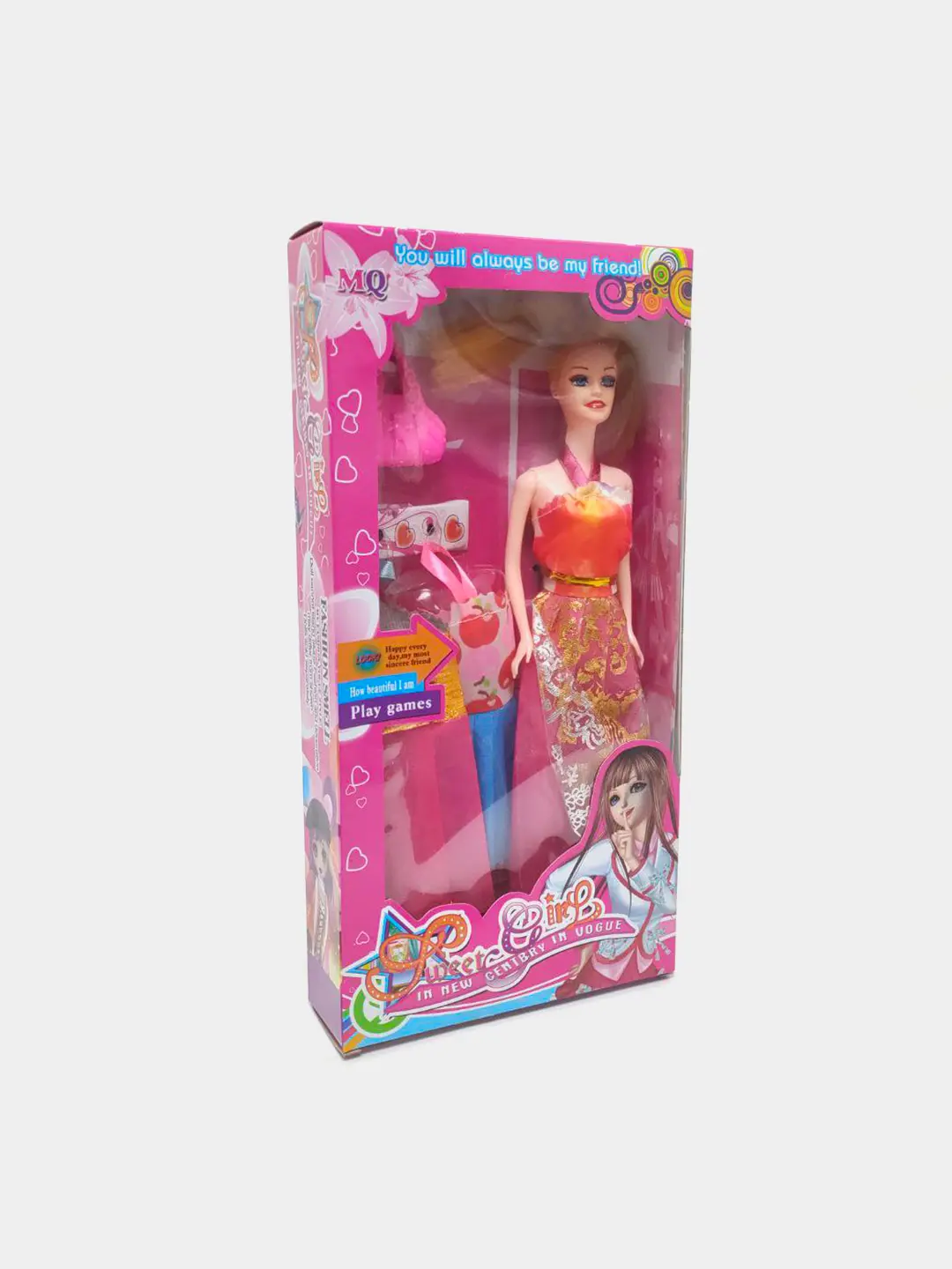 Кукла Sweet Girl 32 см, модная в платье с аксессуарами, для девочек от 3 лет
